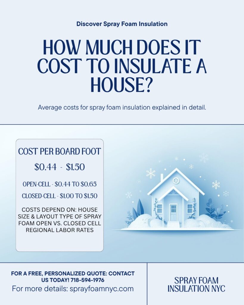How Much Does It Cost to Insulate a House With Spray Foam