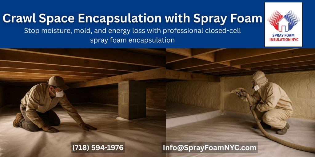 Crawl Space Encapsulation with Spray Foam